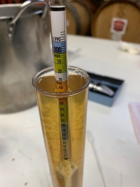 Measuring specific gravity